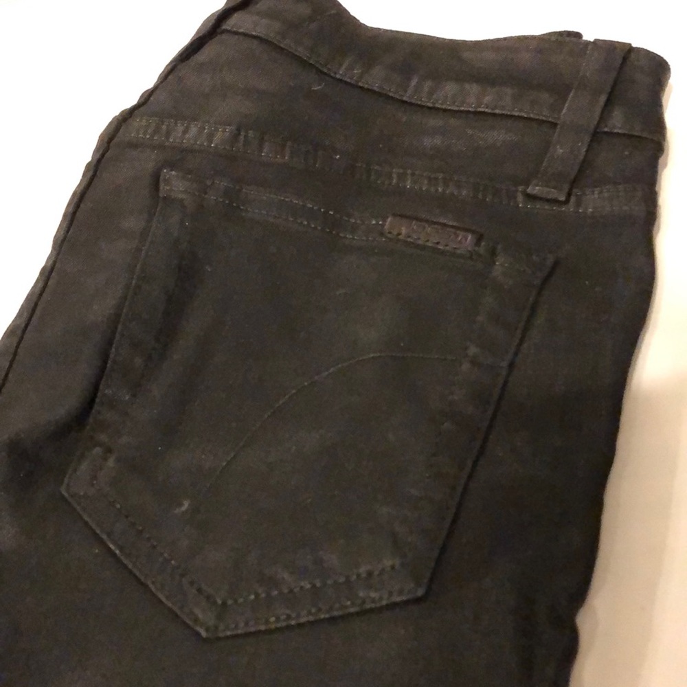 JOES black wax jeans